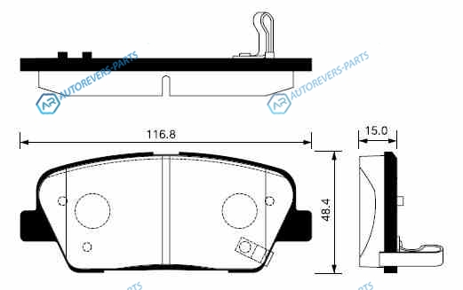 SP1247SNS_[583022JA00] !колодки дисковые з.| Kia Mohave 3.8 V6|4.6 V8|3.0CRDi 07>