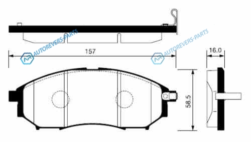 SP1249SNS_колодки дисковые передние!| Infiniti FX35|EX35|G35 05>| Nissan 350Z|Pathfinder 06>