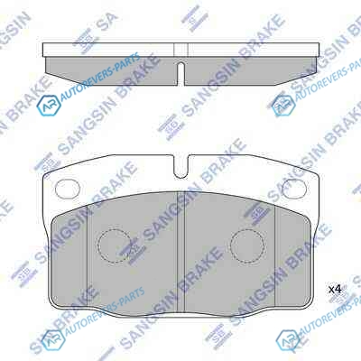 SP1258_колодки дисковые пер.!| Opel Kadett 1.2-1.7D 83-91|Ascona 81-88