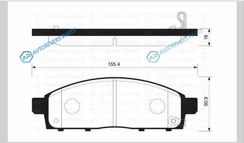SP1361SNS_колодки дисковые передние!| Mitsubishi L200 2.5 06>