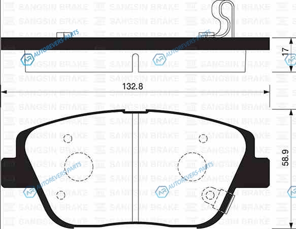 SP1398SNS_колодки дисковые! передние| Hyundai Sonata V2.0CRDi 09>