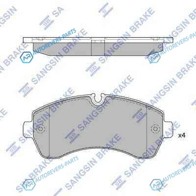 SP1425SNS_=GDB1696=1243 00 [2E0698151A] !колодки дисковые п.| MB Sprinter| VW Crafter 50 2.5TDi 06>
