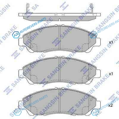 SP1452SNS_[45022STXA00] !колодки дисковые п.| Acura MDX|ZDX 07-11| Honda Pilot 09-11