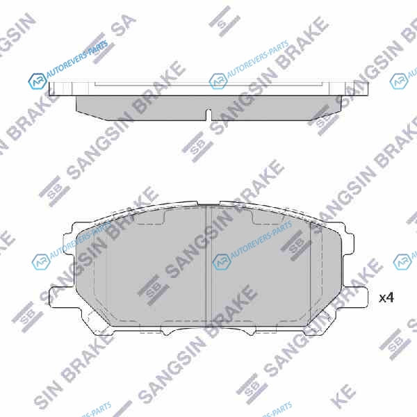 SP1456SNS_=GDB3338=1039 00=D2249-01=FDB1715 [0446548100] !колодки дисковые п.| Lexus RX300 all 03>