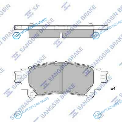 SP1458SNS_=GDB4174=1395 00 [044660E010] !колодки дисковые з.| Lexus RX 3.5 09>