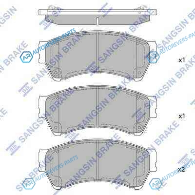 SP1475SNS_=GDB3501=1196 02 [GSYD3323ZA] !колодки дисковые п.| Mazda 6 1.8-2.5|2.0D|2.2D 07>