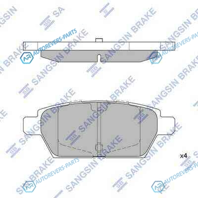 SP1476SNS_=PGD1161C [GPYB2648Z] !колодки дисковые з.| Ford Fusion| Mazda 6 06>| Lincoln MKZ 07>