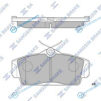 SP1482SNS_=GDB3168=704 00=704 10 !колодки дисковые п.| Nissan Primera 1.6i-2.0i|2.0TD &16V 96-02