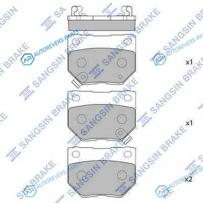 SP1487SNS_=GDB3308=365 21=D7053M-01 !колодки дисковые з.| Subaru Impreza 2.0T WRX 00-01