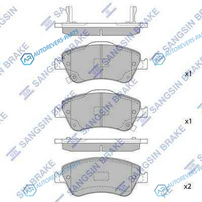 SP1500SNS_=GDB3481 [0446502200] !колодки дисковые п.| Toyota Auris 1.4VVTi|1.6VVTi|1.4D-4D|2.2D 07>