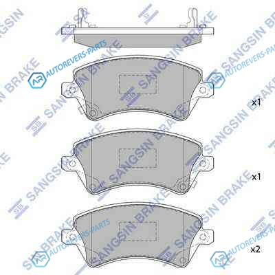 SP1502SNS_=GDB3288=822 12=833 012B-SX !колодки дисковые п.|Toyota Corolla 1.4|1.6|2.0D 02> диск 15