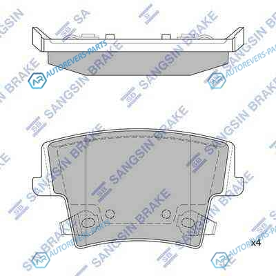 SP1508SNS_=GDB4135 !колодки дисковые з.| Chrysler 300C 2.7|3.5|5.7 V8 04>| Dodge Charger 06>