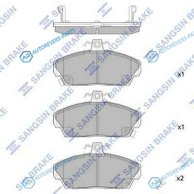 SP1571_колодки дисковые п.!|Honda Civic 1.4-2.0 &16V 95-01| Rover 200|400 90-00