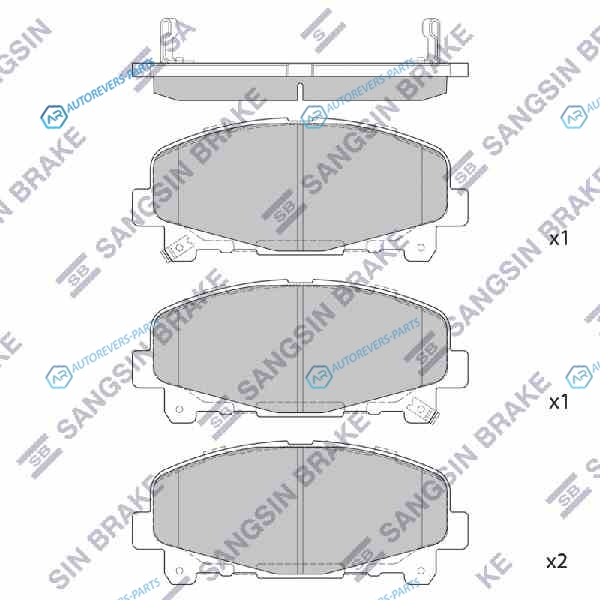 SP1606SNS_колодки дисковые передние!| Honda Acord IX 2.0-2.4i 07.08>