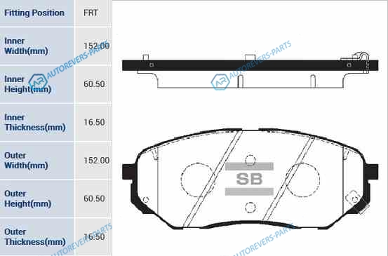 SP1690_колодки дисковые передние!| Kia Sorento all 14>