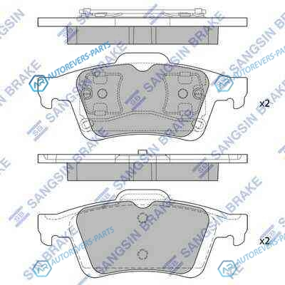 SP1834_колодки дисковые з.!| Nissan Primera P12 02>
