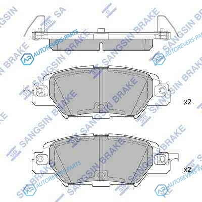 SP1860_колодки дисковые задние!| Mazda CX-5 15-16