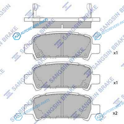 SP2120_колодки дисковые з.!| Subaru Forester 2.0 97-02|Impreza 00>|Legacy 98>