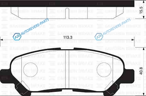 SP2136SNS_колодки дисковые! задние| Toyota Highlander 2.7|3.5 09>