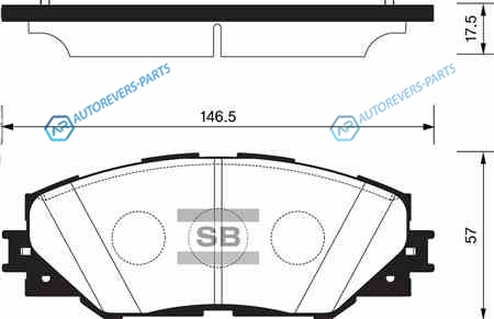 SP2138SNS_колодки дисковые передние!| Toyota RAV IV 2.0VVT-i|2.2D-4D 06>