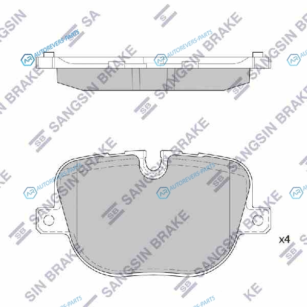 SP2237_колодки дисковые задние!| Land Rover Range Rover III|Sport 5.0 09>
