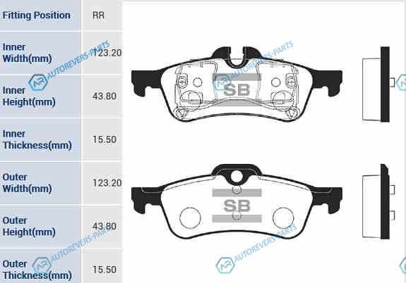 SP2244_колодки дисковые задние!| Mini Mini Cooper|One 1.4i|1.6i|1.4D 01>