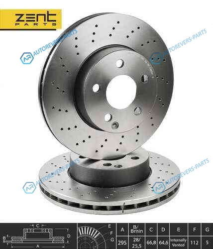 Z06086_диск тормозной передний!| MB W204|S204|A207|C207 2.0-3.0|2.0-2.5CDi 07>