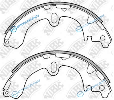FN2311-NIBK_!колодки барабанные з.|Toyota Corolla 1.3-2.0D 87-02