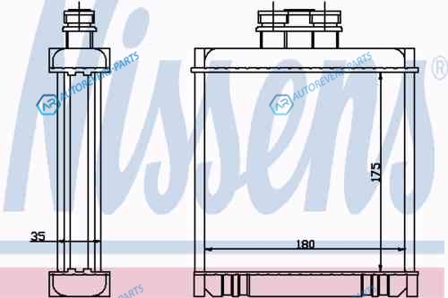 NS73654_радиатор печки!| VW Polo all 02>