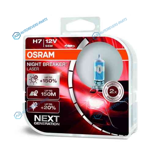 64210NL-HCB_к-кт ламп NIGHT BREAKER LASER! 2шт. (H7) 12V 55W PX26d +150% света|