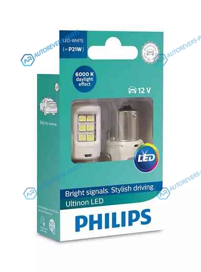 11498ULWX2_к-кт ламп! светодиодные (P21W) 12V Ultinon LED| белые| 2шт|