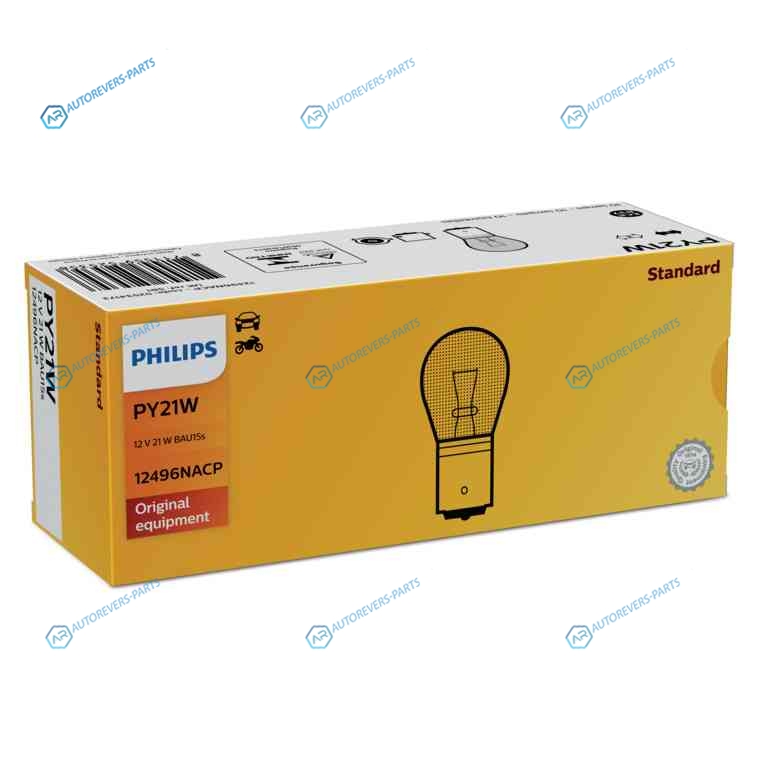 12496NACP_лампа! (PY21W) 12V BAU15s поворот желтая|