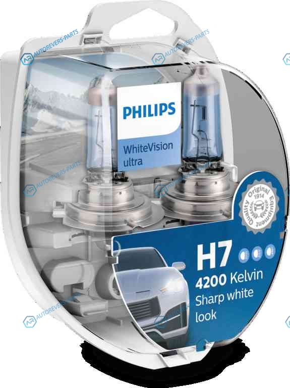 12972WVUSM_к-кт ламп! (H7) 55W 12V галогенная WhiteVision Ultra (короб. 2шт)|
