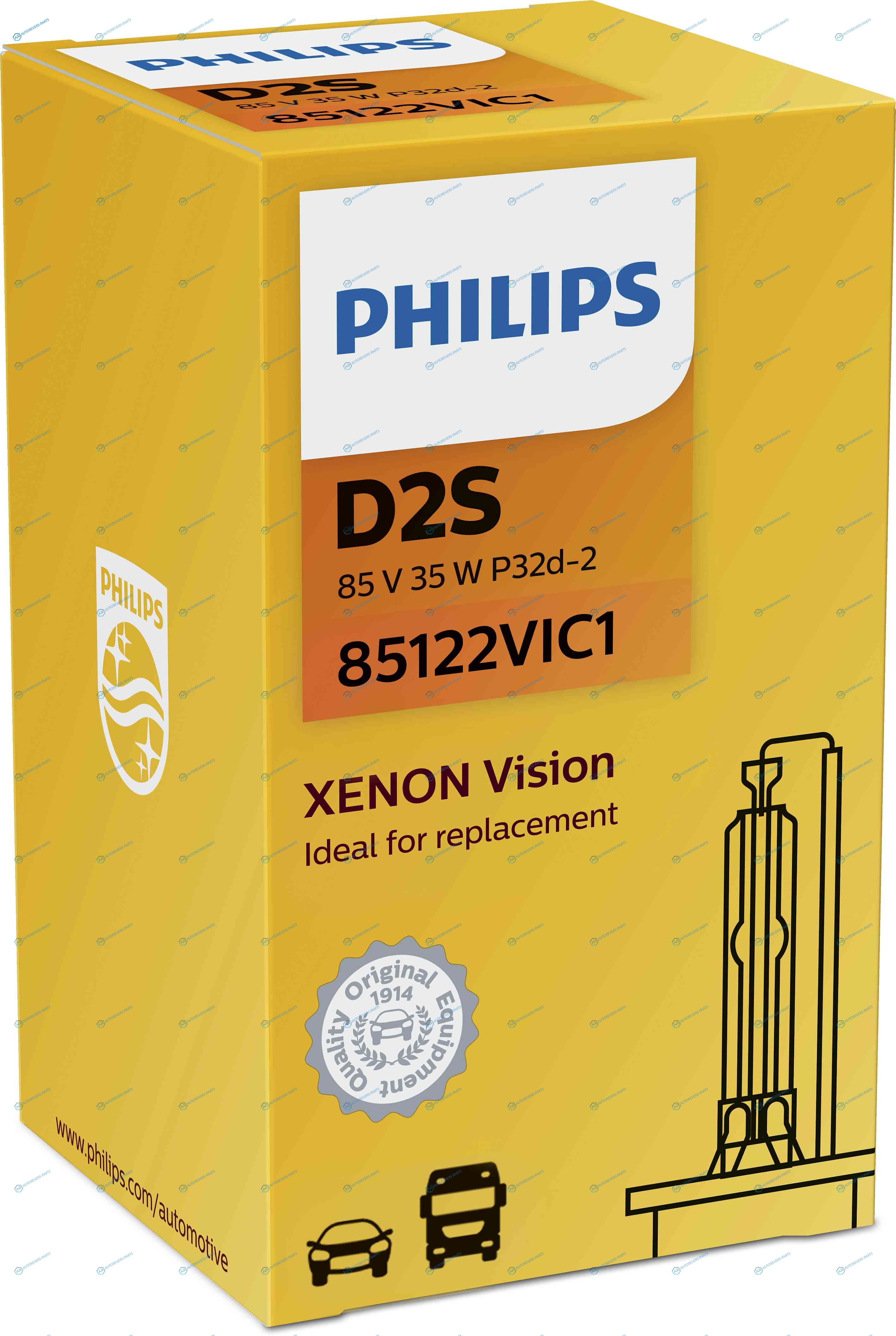 85122VIC1_лампа! XENON (D2S) 35W 85V P32d-2 Vision|