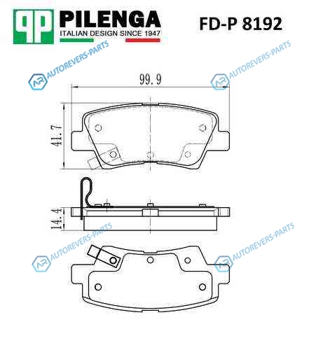 FD-P 8192_колодки дисковые з.!| Hyundai Elantra|Solaris|Accent| Kia Soul all 09>
