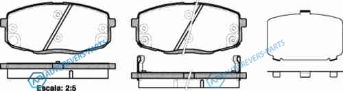 1038 12_[581011HA00] !колодки дисковые п.| Hyundai I30| Kia Ceed 1.4i-2.0CRDi 06>|Carens 02>