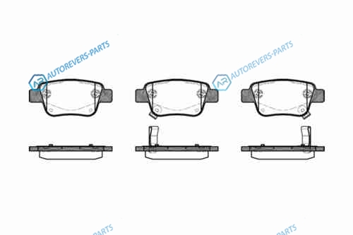 1047 02_=D2239M-01 [0446605010] !колодки дисковые з.| Toyota Avensis 1.6i-2.4 D-4D 03>