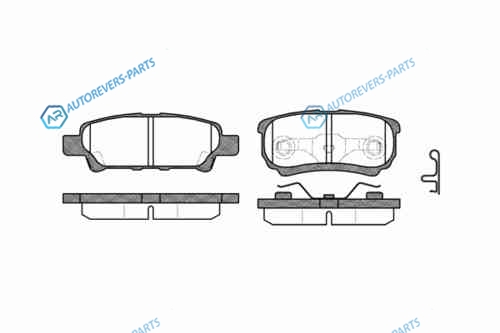 1051 02_=1062 002-SX=D6124 [MN116929] !колодки дисковые з.| Mitsubishi Outlander 2.0MPi|2.4i 03>