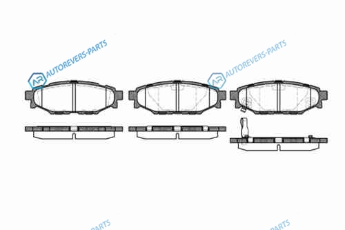 1136 01_!колодки дисковые з.| Subaru Legacy IV 2.0i|2.5 I| Outback 2.5i 03>