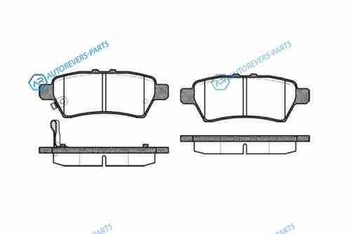 1188 01_=FDB1882 [44060EB325] !колодки дисковые з.| Nissan Pathfinder 2.5D 05>