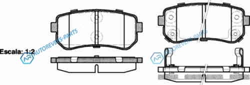1209 02_=FDB1956 [583021GA00] !колодки дисковые з.| Hyundai Accent|Kia Rio 1.4i|1.6i 16V|1.5CRDi 05>