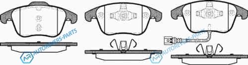 1219 21_[5N0698151] !колодки дисковые п.| VW Tiguan 1.4TFSi|2.0TDi|2.0TFSi 07>