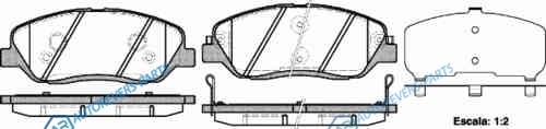 1226 02_[581014DU00] !колодки дисковые п.| Hyundai Santa Fe 2.2CRDi|2.7|Kia Carnival 2.7|2.9CRDi 06>