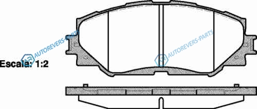 1232 00_[0446542160] !колодки дисковые п.| Toyota RAV4 2.4 06>