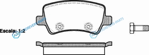 1236 00_[1439866] !колодки дисковые з.| Ford Galaxy|Mondeo|S-max| Volvo S80 1.6-4.4|D|TDCi 06>