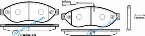 1237 01_=FVR1923 [425356] !колодки дисковые п.| Citroen Jumper|Fiat Ducato|Peugeot Boxer 2.2HDi 06>