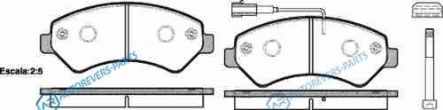 1275 01_[77364318] !колодки дисковые п.| Citroen Jumper|Fiat Ducato|Peugeot Boxer 2.2HDi|3.0HDi 06>