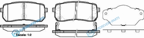 1288 02_=FDB4114 [583024DE00] !колодки дисковые з.| Kia Carnival 2.7i V6|2.9 CRDi 06>