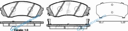 1291 02_=FDB4113 [581014DE00] !колодки дисковые п.| KIA Carnival 2.7i V6|2.9CRDi 06>