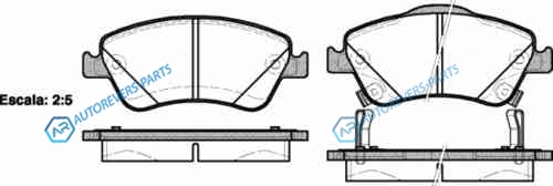 1310 02_=FDB4046 [0446502200] !колодки дисковые п.| Toyota Auris 1.4VVTi|1.6VVTi|1.4D-4D 07>